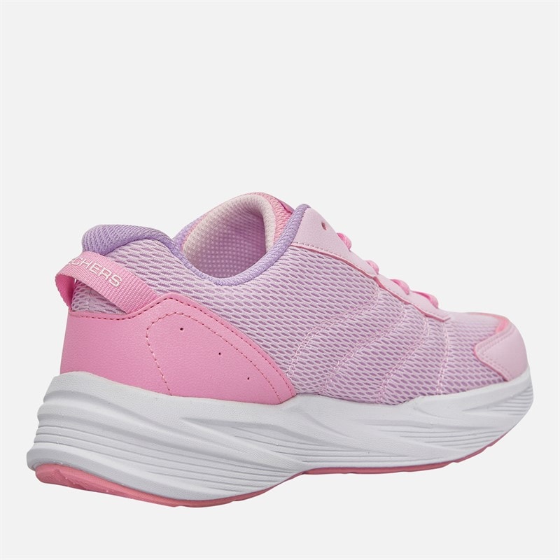 SKECHERS Girls Microspec Tread Extraordinary Ease Trainers Light Pink/Lilac - Image 5