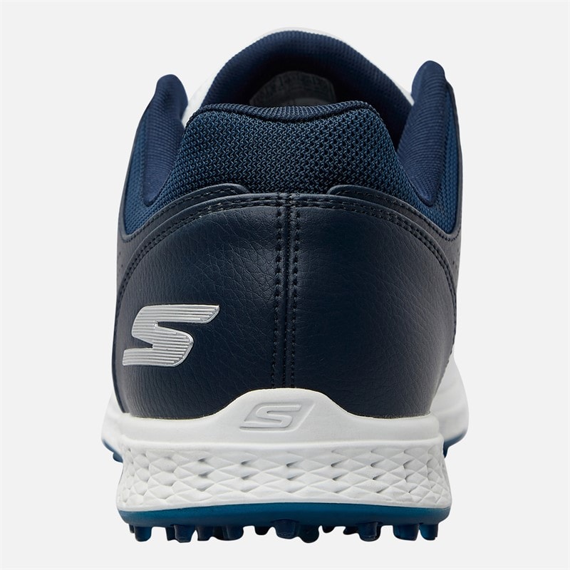 SKECHERS Mens Go Golf Pivot Water-Resistant Golf Shoes White/Navy - Image 3