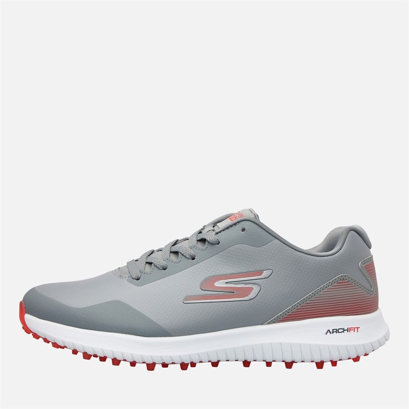 SKECHERS SPORT SKECHERS Mens Go Golf Max 2 Arch Fit Waterproof Golf Shoes Grey/Red - Image 1