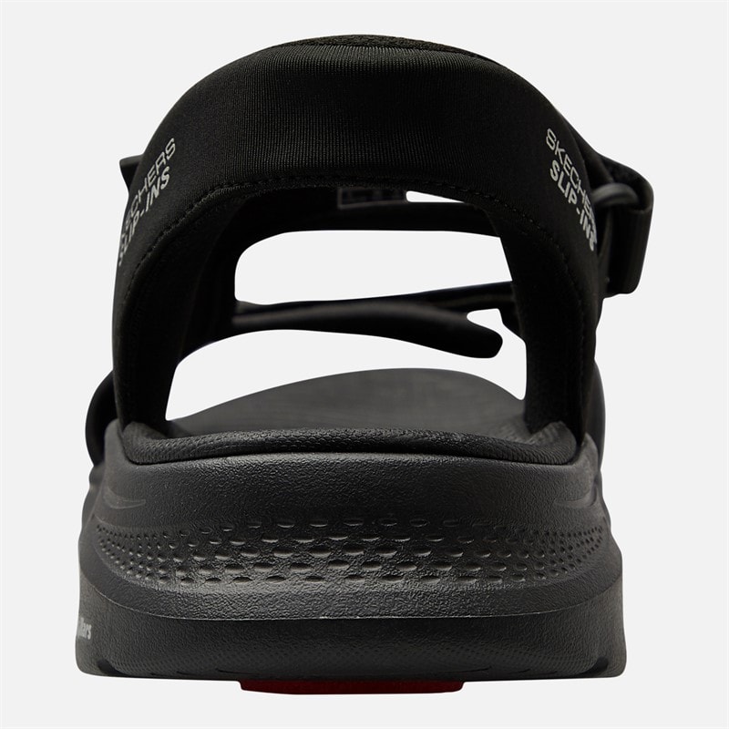 SKECHERS Mens Go Walk 7 Sandal Ken Sandals Black/Red - Image 3