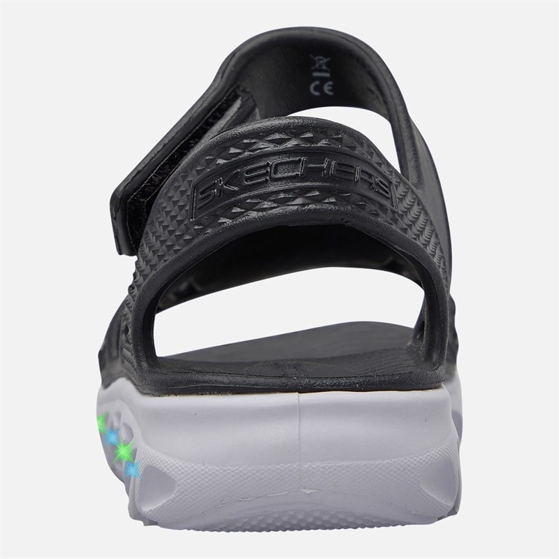 SKECHERS SPORT SKECHERS Infant Boys Hypno-Splash Solzo Sandals Black - Image 3
