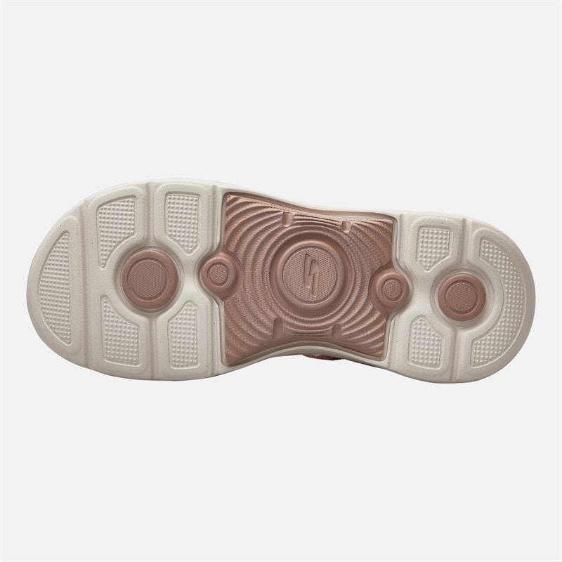 SKECHERS Womens Go Walk Arch Fit 2.0 Slip Ins Sandals Blush Pink - Image 2