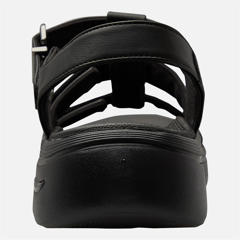SKECHERS Womens Go Walk Arch Fit 2.0 Sandals Black - Image 3