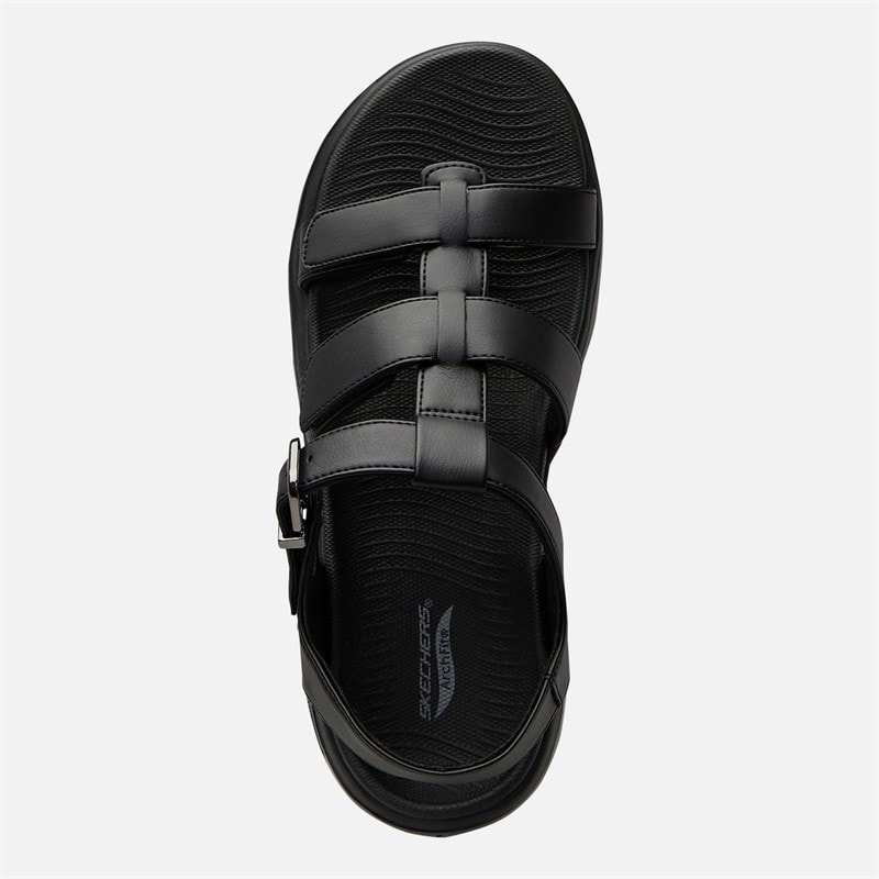 SKECHERS Womens Go Walk Arch Fit 2.0 Sandals Black - Image 4