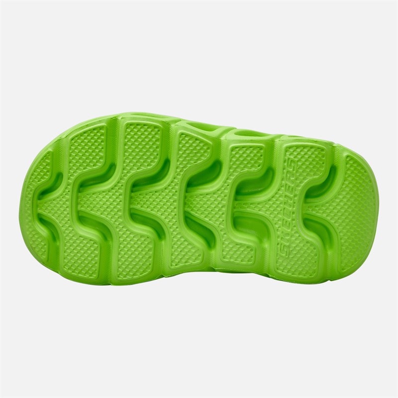 SKECHERS SPORT SKECHERS Boys Hypno-Splash Solzo Sandals Charcoal/Lime - Image 2
