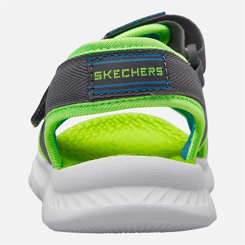SKECHERS SPORT SKECHERS Boys C-Flex 2.0 Hydrowaves Sandals Charcoal/Lime - Image 3