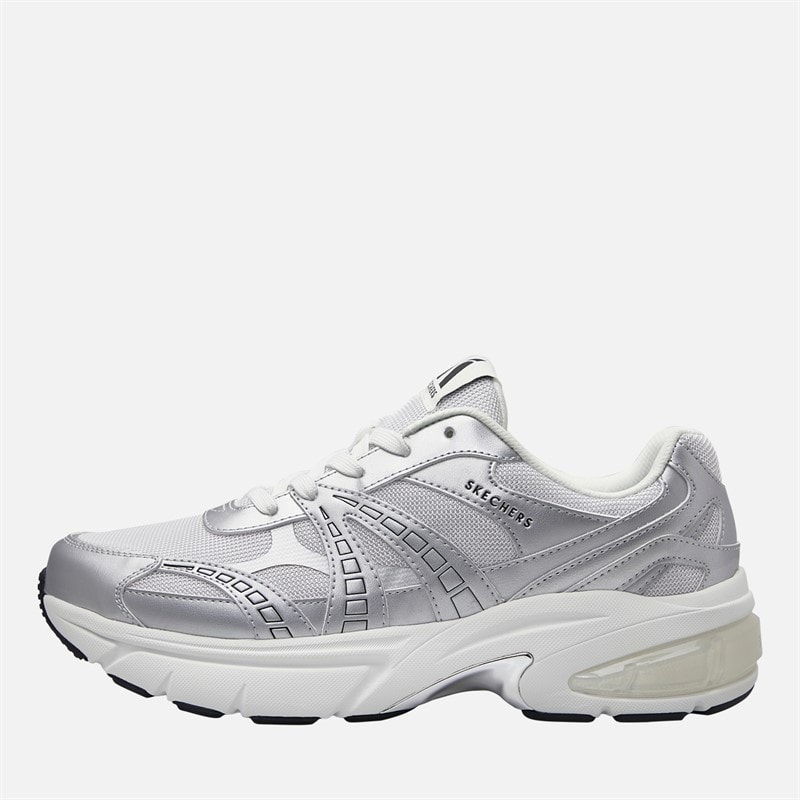 SKECHERS Mens Shadow Stellar 90 Trainers Silver