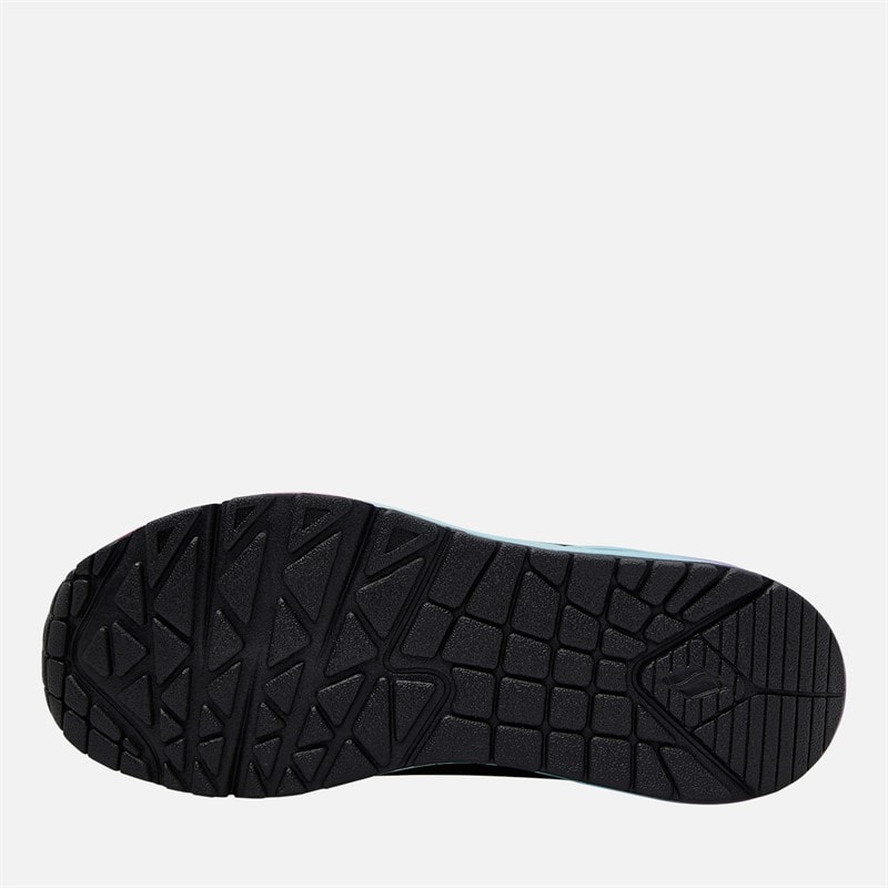 SKECHERS SPORT SKECHERS Girls Uno Gen1 Skech-Air Trainers Black/Multi - Image 2