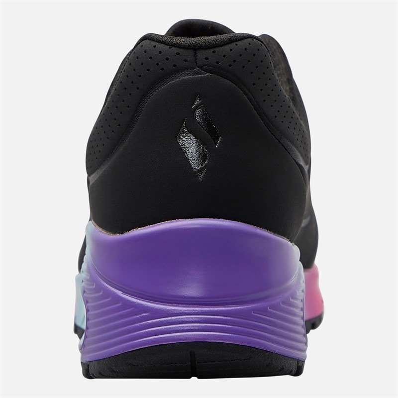 SKECHERS SPORT SKECHERS Girls Uno Gen1 Skech-Air Trainers Black/Multi - Image 3