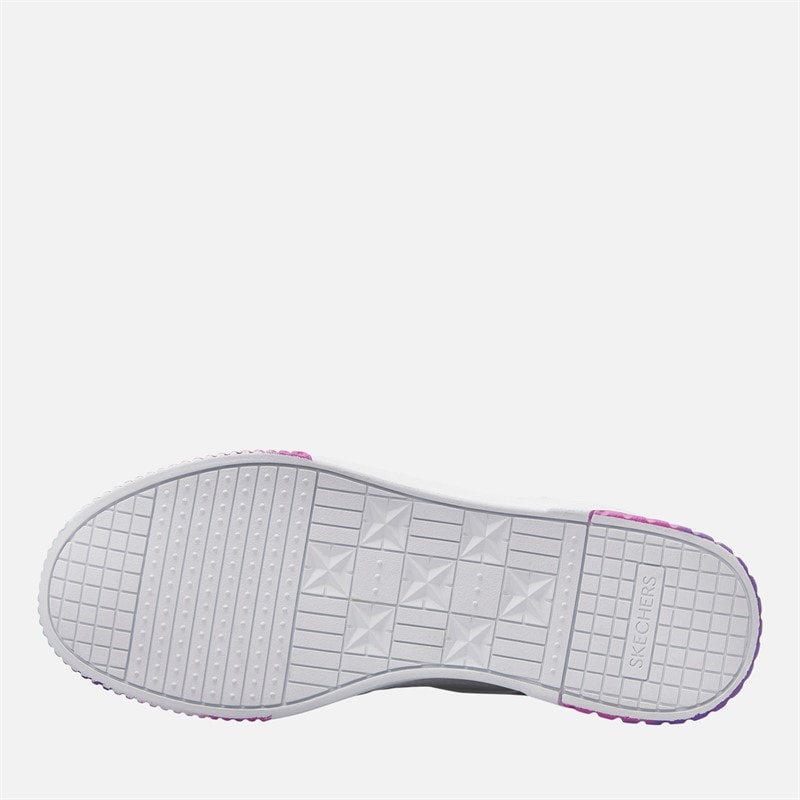 SKECHERS SPORT SKECHERS Girls Jade Trainers White/Multi - Image 2
