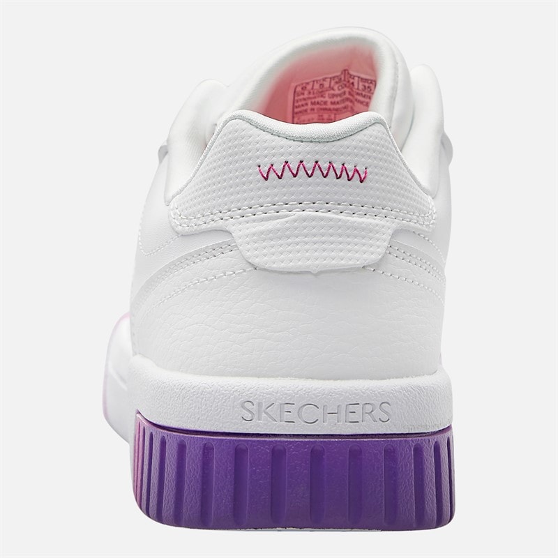 SKECHERS SPORT SKECHERS Girls Jade Trainers White/Multi - Image 3