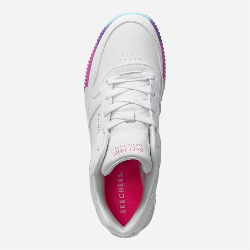 SKECHERS SPORT SKECHERS Girls Jade Trainers White/Multi - Image 4