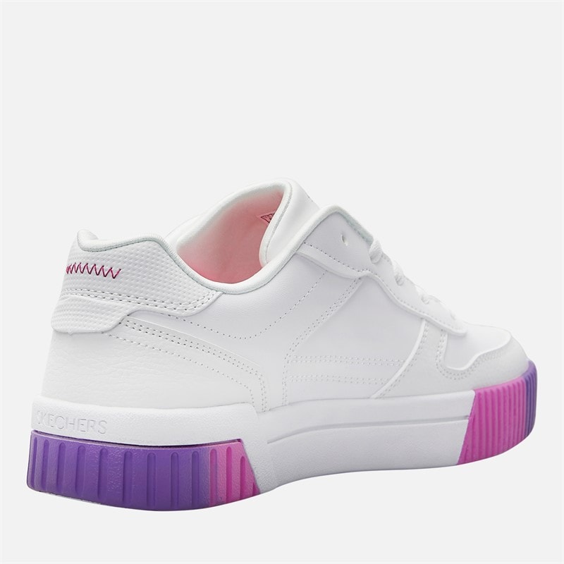 SKECHERS SPORT SKECHERS Girls Jade Trainers White/Multi - Image 5