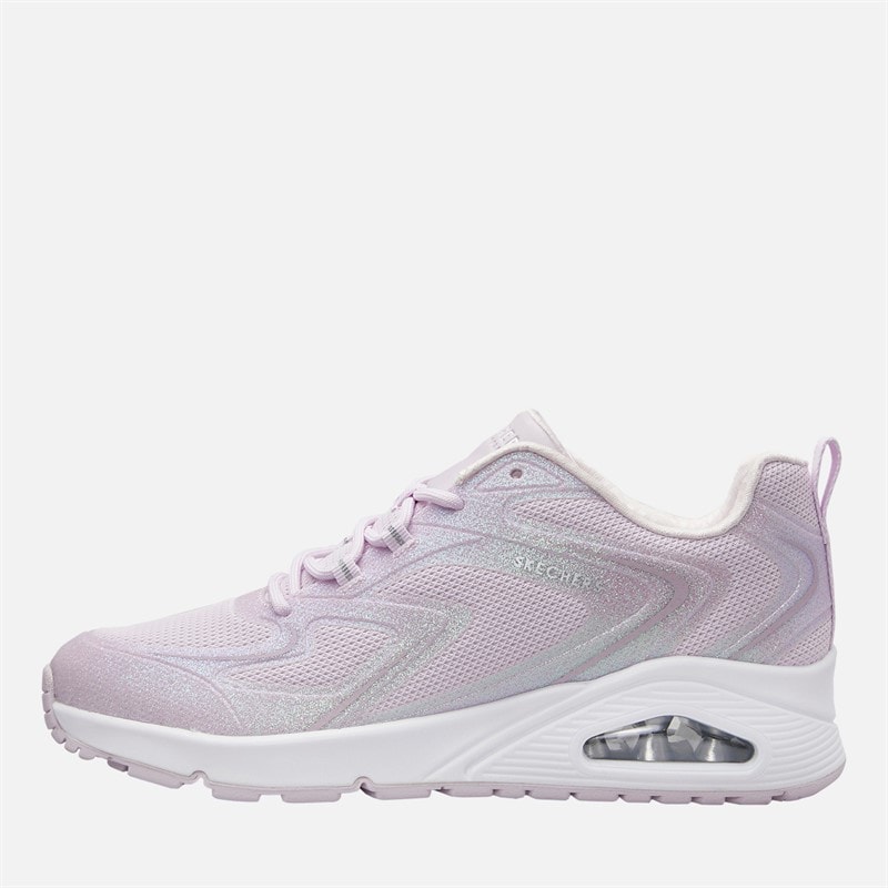 SKECHERS Girls Uno Skech-Air Trainers Light Pink