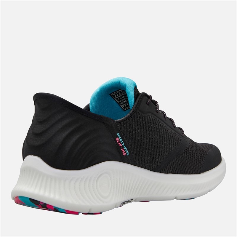 SKECHERS SPORT SKECHERS Womens Slip-Ins Arch Fit Go Walk Anywhere Trainers Black/Multi - Image 5