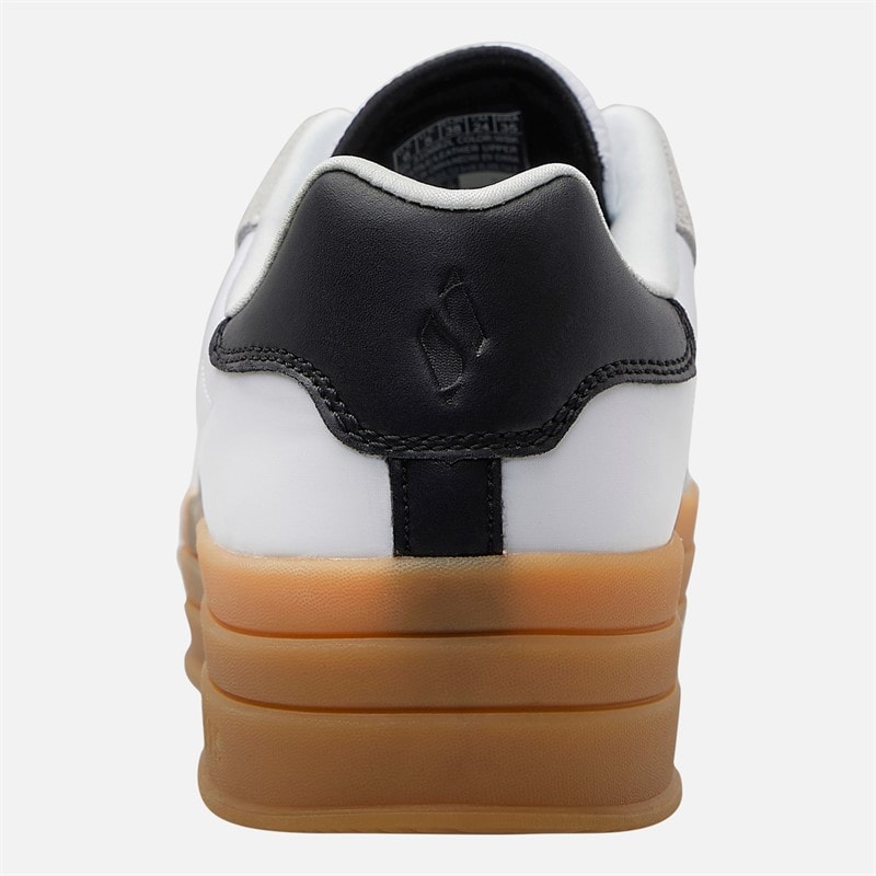 SKECHERS SPORT SKECHERS Junior Girls Zinger Lift Trainers White/Black - Image 3