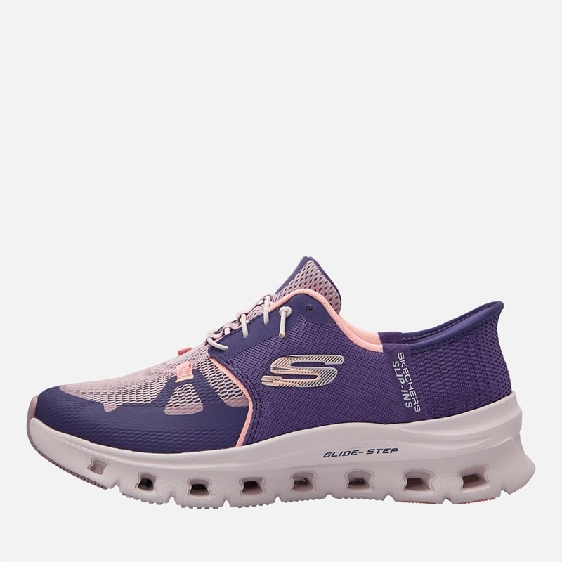 SKECHERS SPORT SKECHERS Womens Slip-Ins Glide Step Pro Trainers Purple/Coral - Image 1