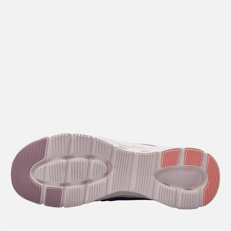 SKECHERS SPORT SKECHERS Womens Slip-Ins Glide Step Pro Trainers Purple/Coral - Image 2