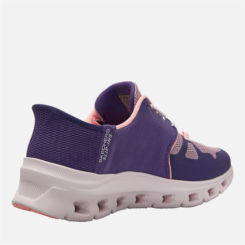 SKECHERS SPORT SKECHERS Womens Slip-Ins Glide Step Pro Trainers Purple/Coral - Image 5