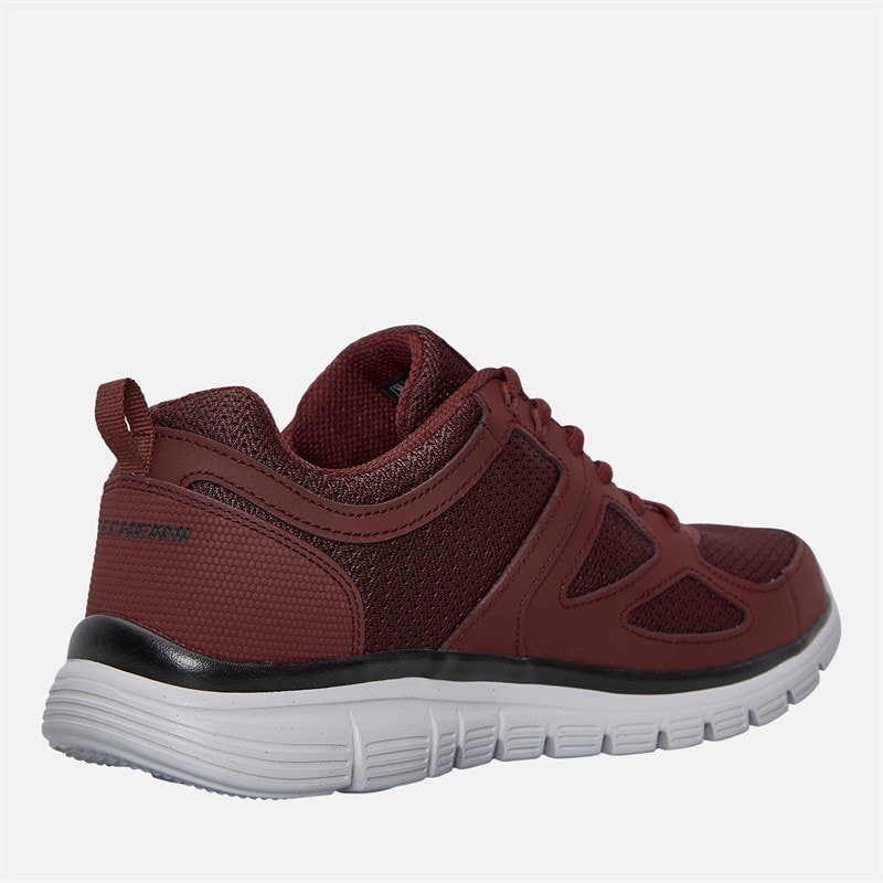 SKECHERS Mens Burns Agoura Trainers Burgundy - Image 5