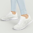 SKECHERS Womens Summits Suited Trainers White/Silver