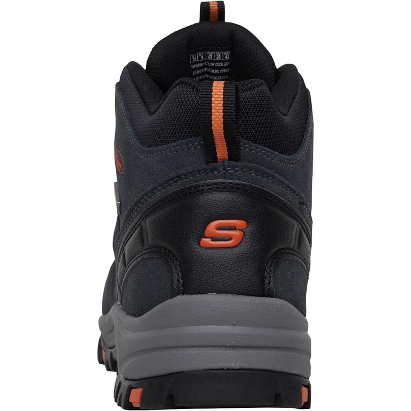 SKECHERS SPORT SKECHERS Mens Relment Pelmo Waterproof Walking Boots Grey - Image 3