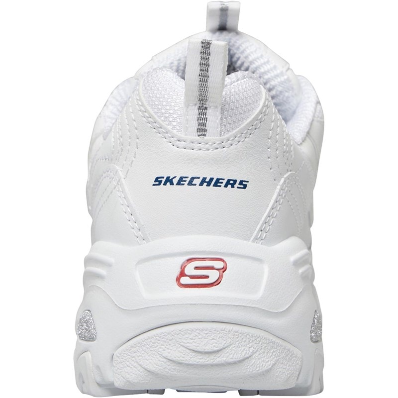 SKECHERS SPORT SKECHERS Womens D'Lites Fresh Start Trainers White - Image 3