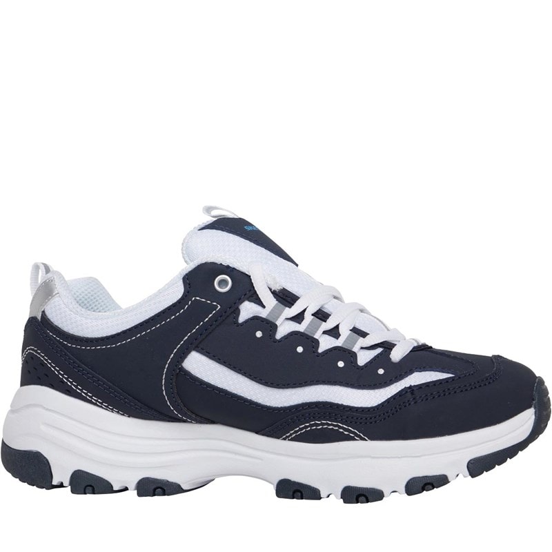 SKECHERS SPORT SKECHERS Womens I-Conik Trainers Navy/Blue - Image 5