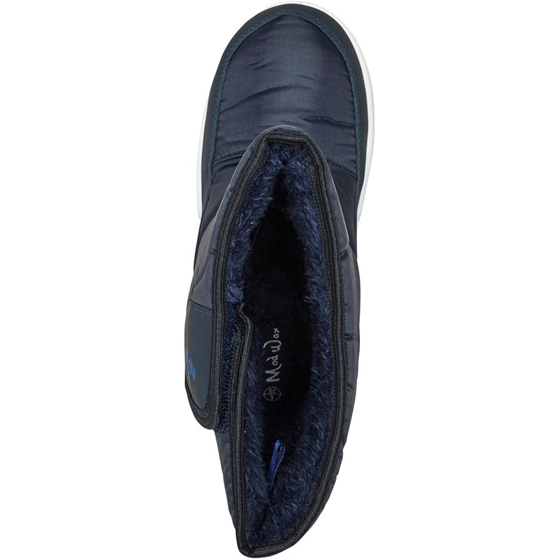 Mad Wax Junior Boys Snowboots Navy - Image 4