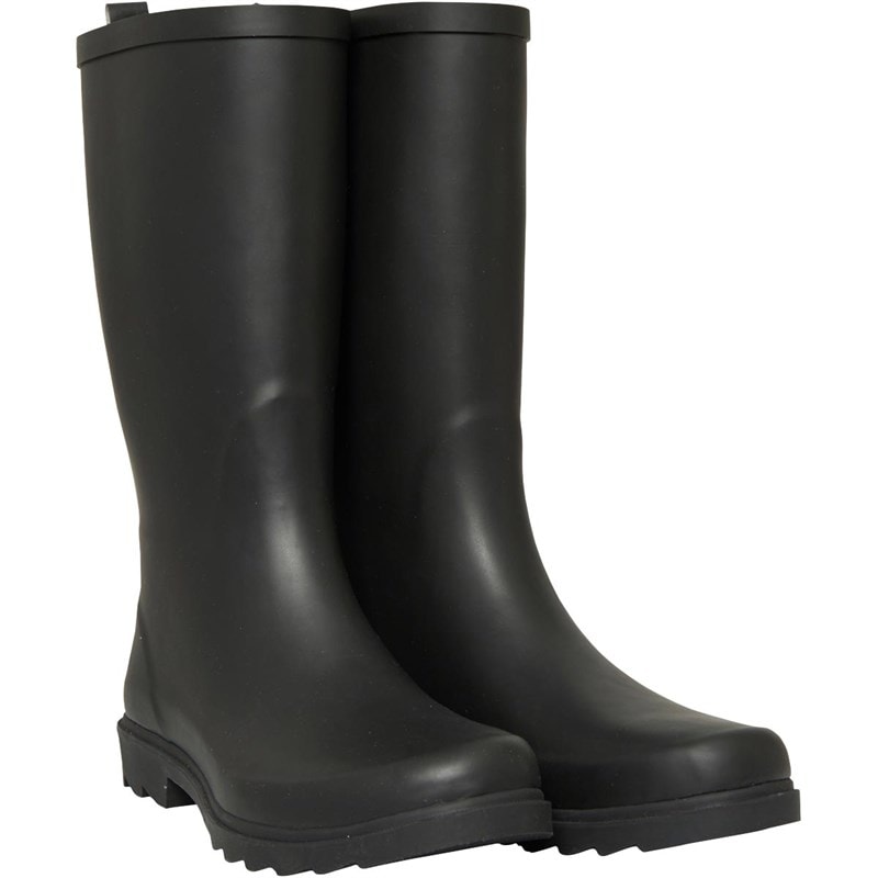 Mad Wax Mens Plain Wellies Black
