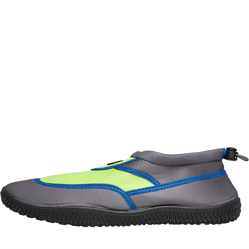 Mad Wax Mens Aqua Shoes Grey/Lime/Blue - Image 2