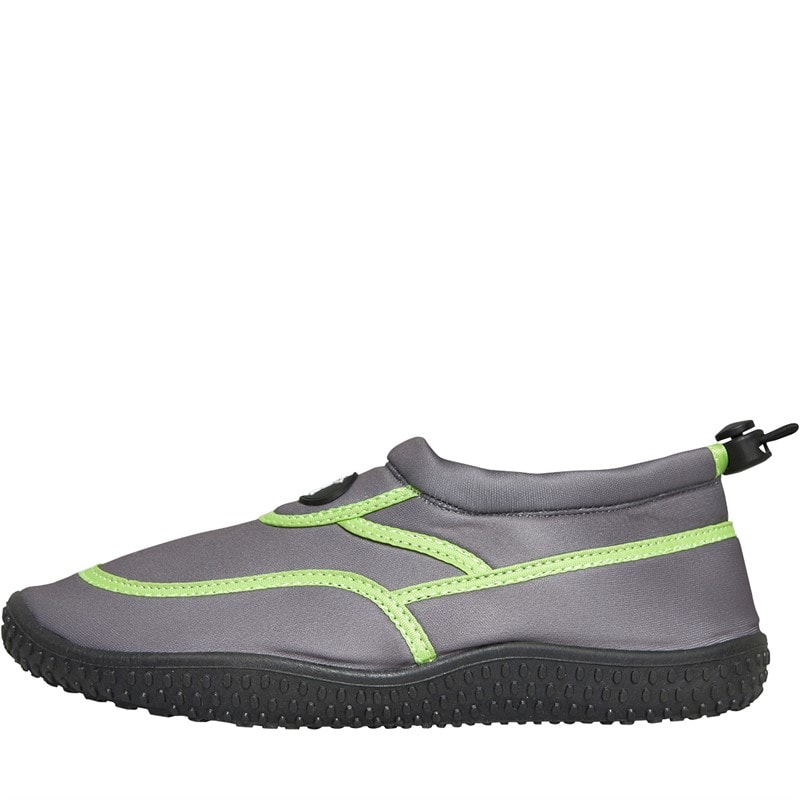 Mad Wax Boys Aqua Shoes Grey/Lime - Image 2
