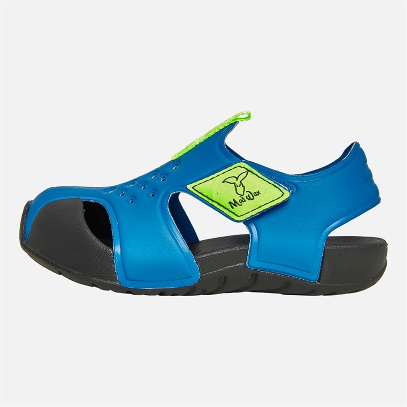 Mad Wax Boys Rockie Velcro Aqua Sandals Blue - Image 2