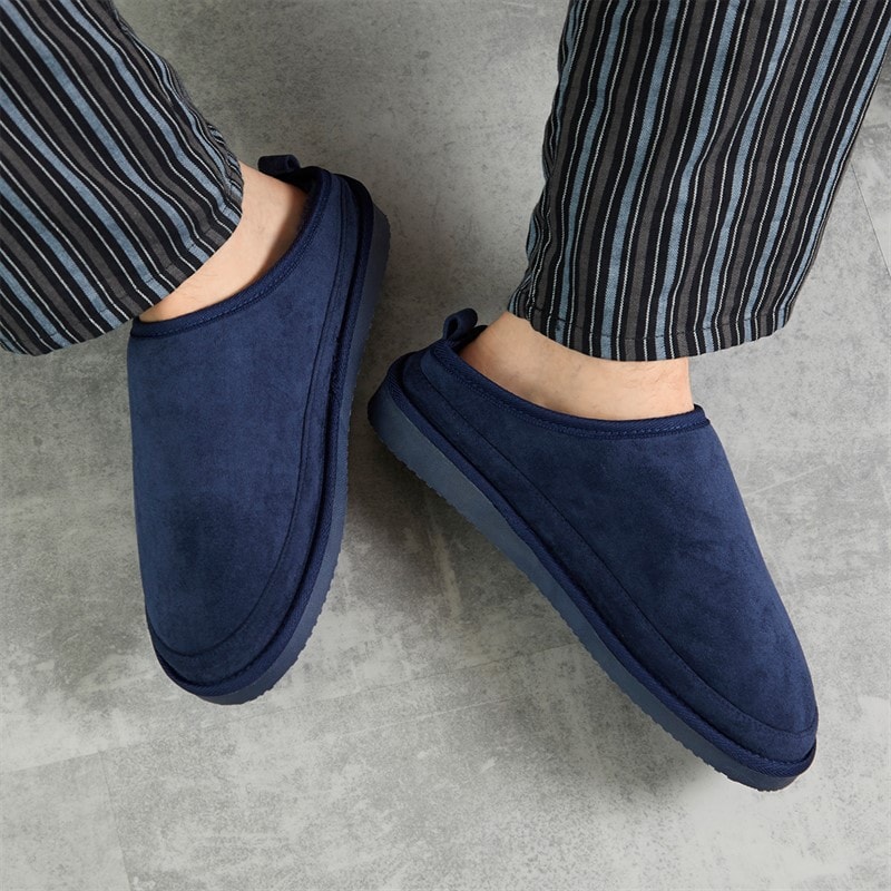 Mad Wax Mens Kinross Mule Slippers Navy - Image 2
