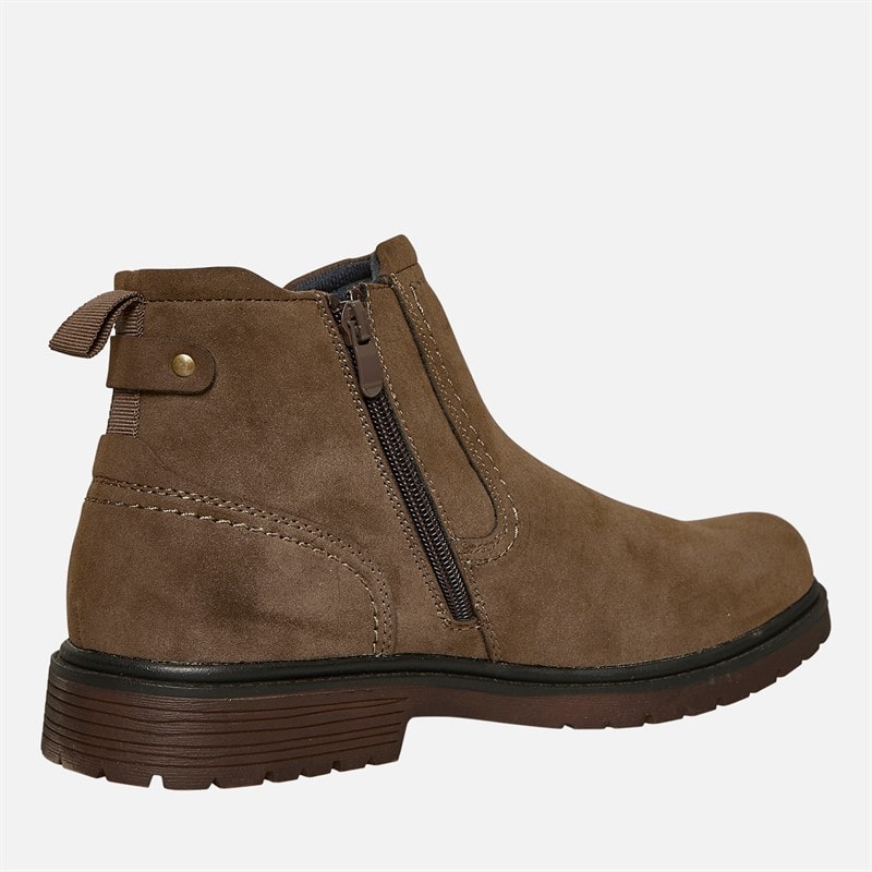 Mad Wax Mens Tenyson Chelsea Boots Dark Brown - Image 5