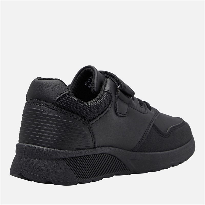 Mad Wax Junior Boys Strap Trainers Black Pu - Image 5