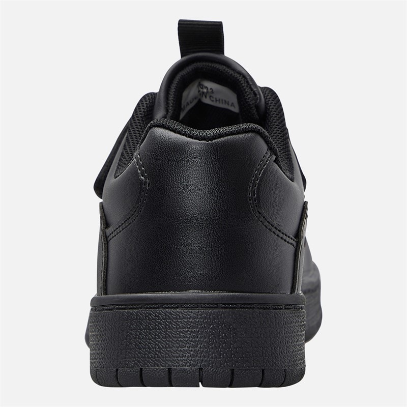 Mad Wax Junior Boys Dual Strap Trainers Black Pu - Image 3