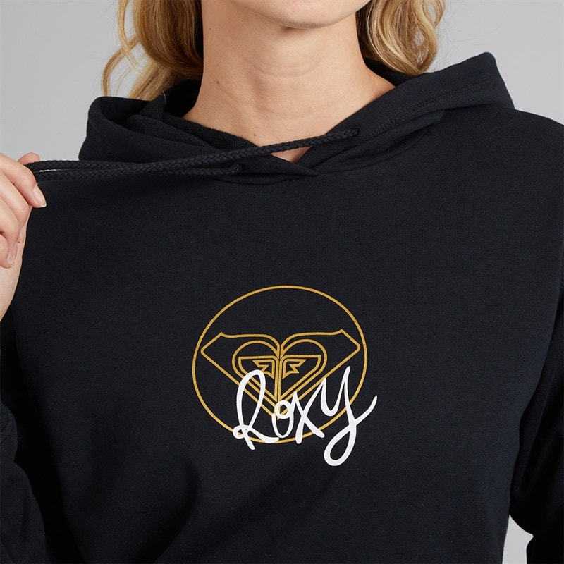 Roxy Womens Surf Stoked Terry Hoodie Anthracite - Image 3