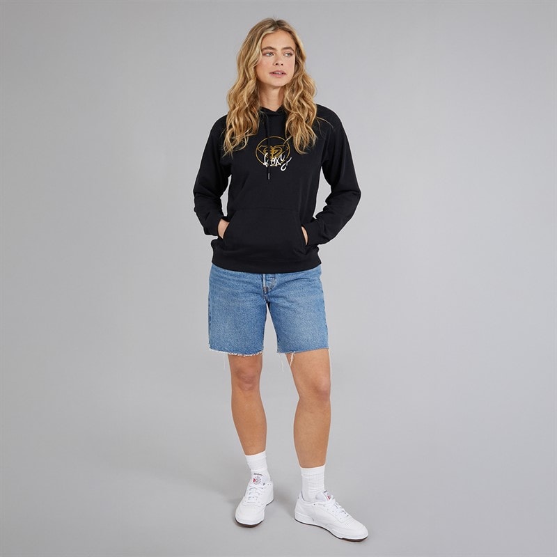 Roxy Womens Surf Stoked Terry Hoodie Anthracite - Image 4