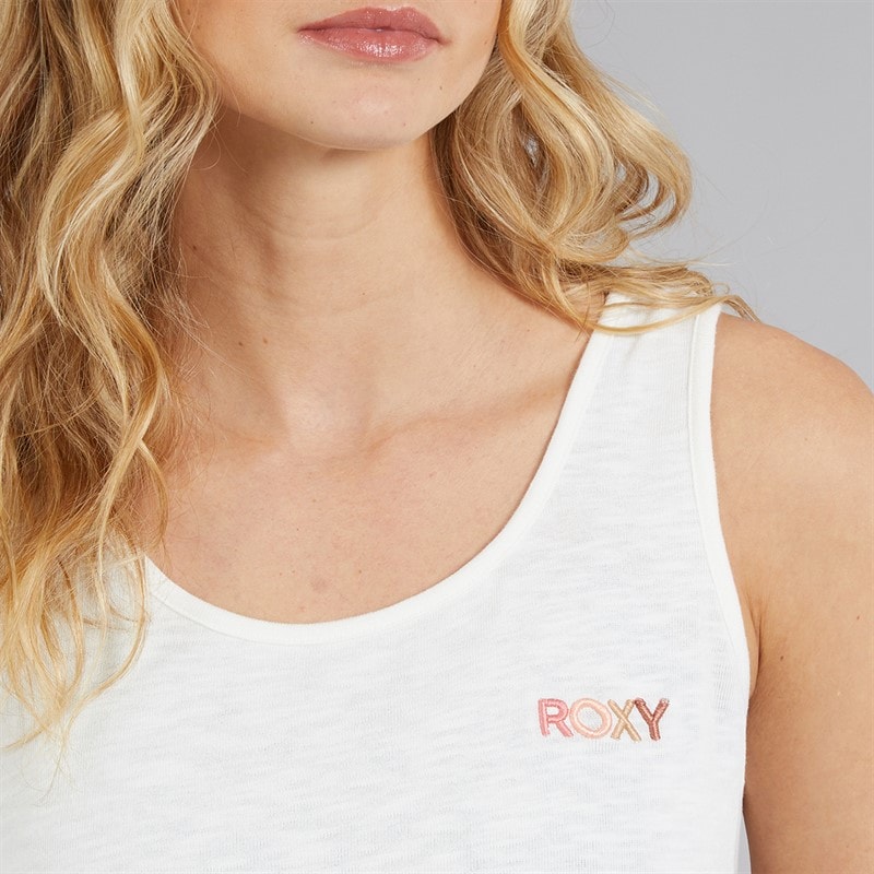 Roxy Womens Saturdaze Tank Top Snow White - Image 3