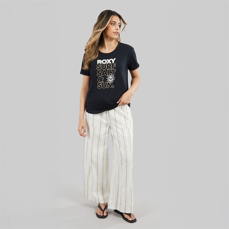Roxy Womens Oceanwave T-Shirt Anthracite - Image 4