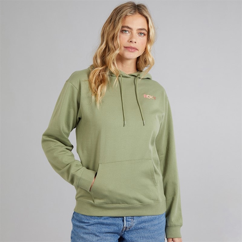 Roxy Womens Saturdaze Hoodie Oil Green - Image 3