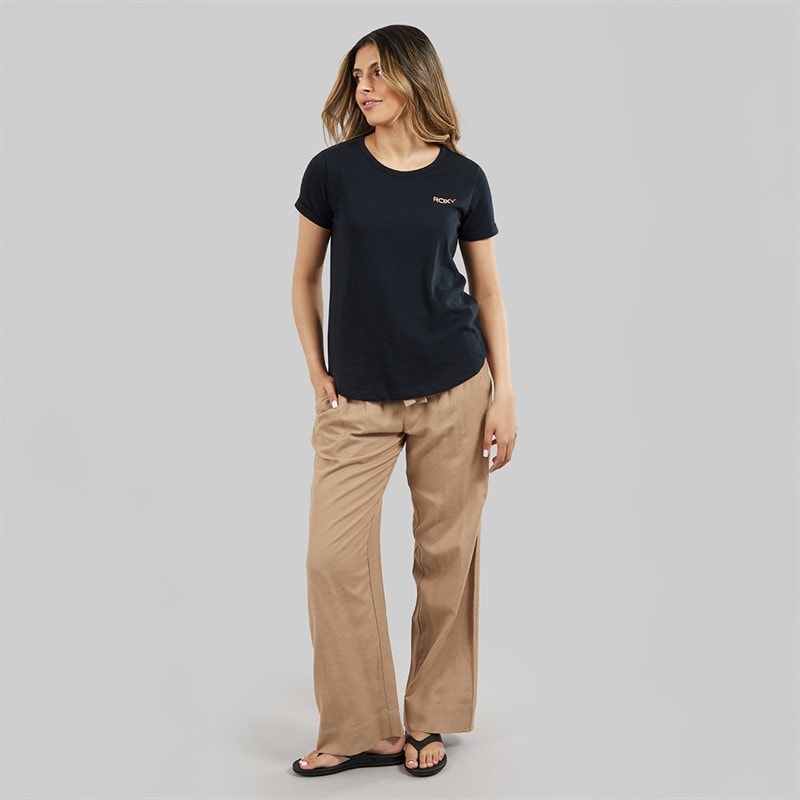 Roxy Womens Saturdaze Short Sleeve T-Shirt Anthracite - Image 3