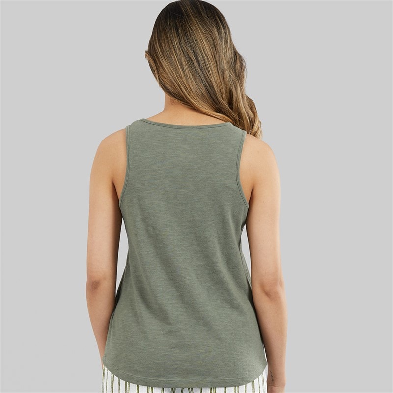 Roxy Womens Saturdaze Tank Top Agave Green - Image 2