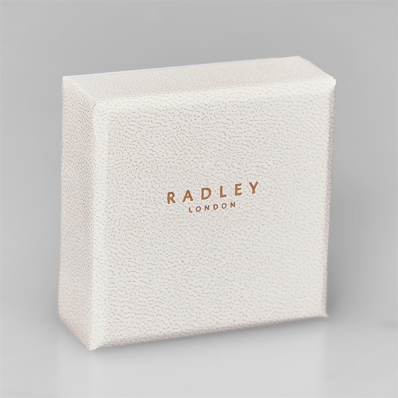 RADLEY Womens Plated Hammer Hoop Earrings Silver - Image 2