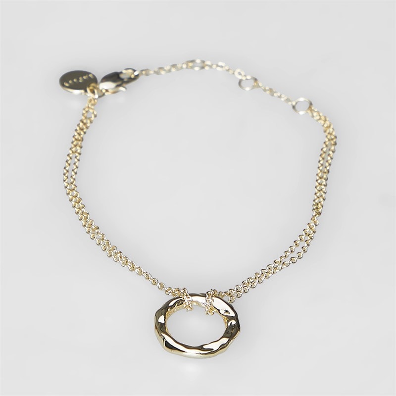 RADLEY Womens Hammer Hoop Bracelet 18ct Gold Plated - Image 2
