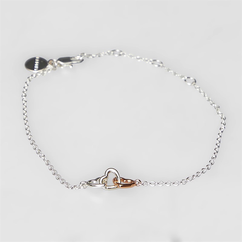 RADLEY Womens Triple Plated Heart Charm Bracelet Gold Plated/Rose Gold Plated/Silver - Image 2