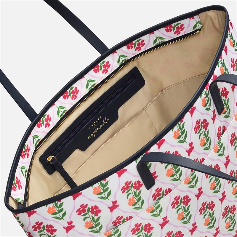 RADLEY Womens Finsbury Park Caro Ziptop Shoulder Bag Chalk - Image 3