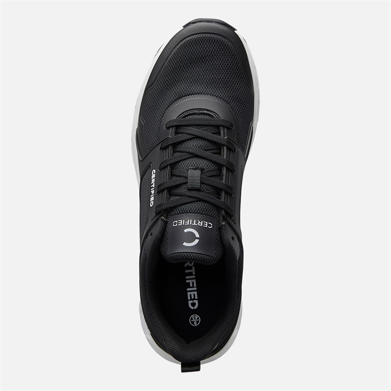 CERTIFIED Mens CT-769 Runner Trainers Black/White - Image 4