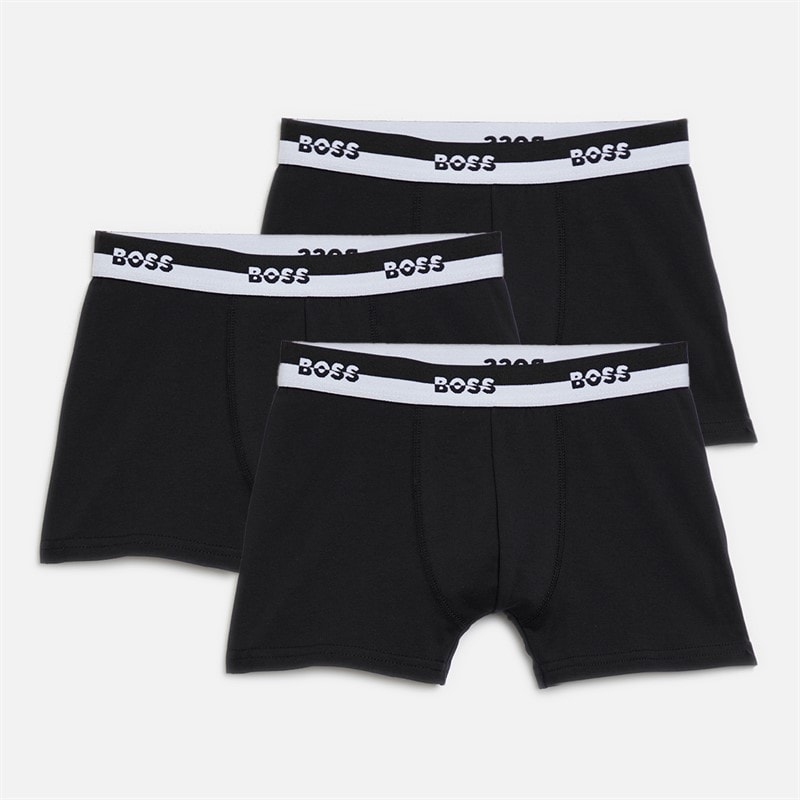 BOSS Boys Three Pack Boxers Black - Image 1